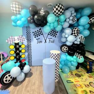 boys cars race birthday party theme